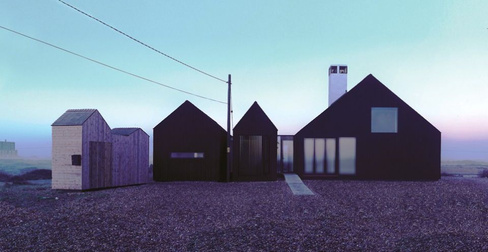Shingle House in Dungeness by NORD Architecture black wooden exterior.jpg